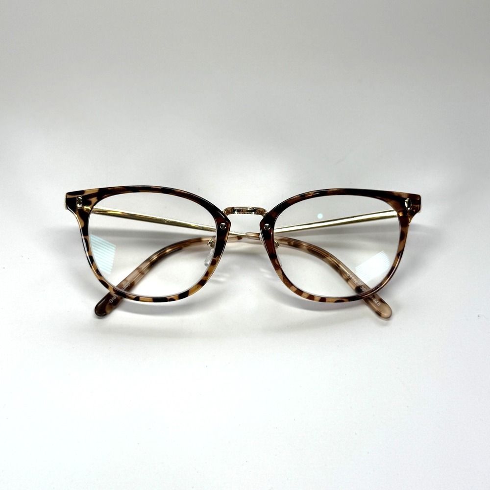 GlassesShop 811125 Eyeglasses Frame Only 50-22-145 Cat Eye Tortoise Shell Gold